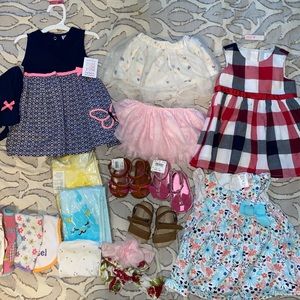 Baby girl clothes and shoes